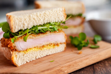 Katsu Sando with Wasabi Mayonnaise
