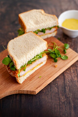 Katsu Sando with Wasabi Mayonnaise