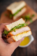 Katsu Sando with Wasabi Mayonnaise