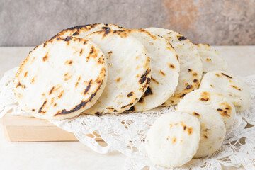 corn arepa traditional colombian food