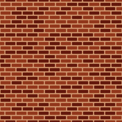 Brown brick wall vector seamless texture. Best for wallpapers, background, surface and web design.