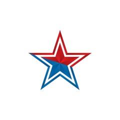 Obraz premium Star icon template vector