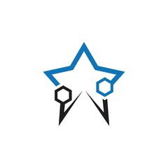 Star icon template vector