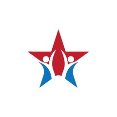 Star icon template vector