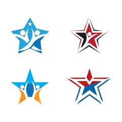 Fototapeta premium Star icon template vector