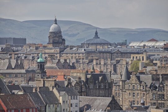 Old And Modern Rooftops Over Edinburgh City Centre