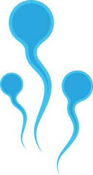 blue sperm cells floating clip art preview