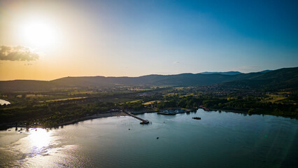 Trasimeno lake seen from above