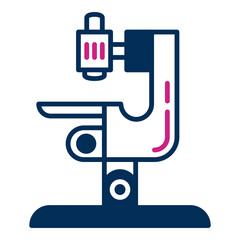 microscope icon on transparent background