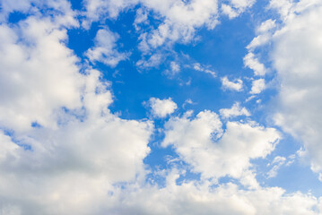 Naklejka na ściany i meble Nice Texture of bright blue dramatic cloudy sky.dramatic sky with clouds background.