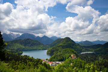 View of castle Hohenschwangau, Bavaria, Germany