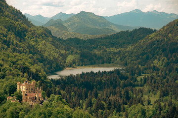 View of castle Hohenschwangau, Bavaria, Germany