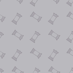 Windows engraved seamless pattern. Retro frame glass window hand drawn style.