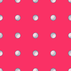 Ball engraved seamless pattern. Vintage sports elements for table tennis hand drawn style.