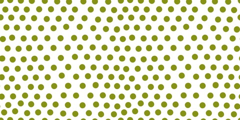 Cute polka dot seamless pattern. Hand drawn green circle shapes wallpaper.