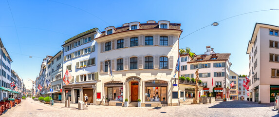 Fototapeta na wymiar Innenstadt, Zürich, Schweiz 
