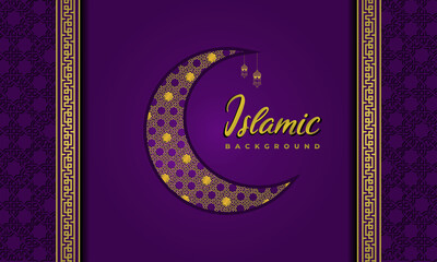 Arabic elegant luxury ornamental islamic background with islamic pattern decorative ornament