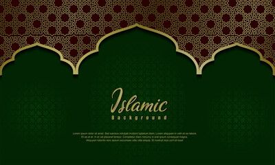 Arabic elegant luxury ornamental islamic background with islamic pattern decorative ornament
