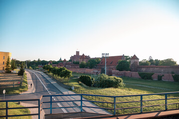 Castle in Malbork on a summer day