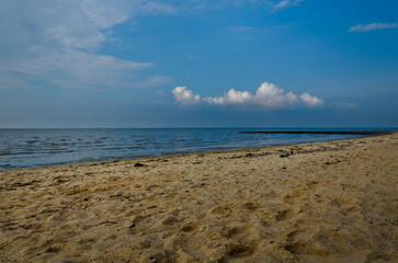 Sand Beach at the coast of germanys North Sea