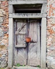 old wooden door