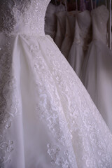 Fototapeta na wymiar wedding dress detail