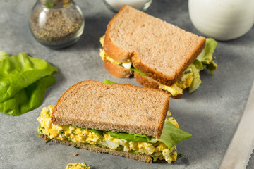 Healthy Homemade Egg Salad Sandwich