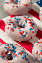 Homemade American Festive Donuts