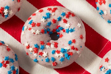 Homemade American Festive Donuts