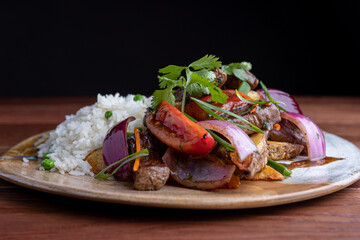 Sautted loin, helthy food