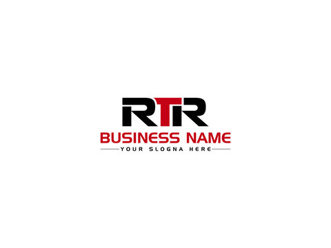 Typography RTR Logo Icon, Creative RT r t r Logo Letter Vector Art With Colorful Three Letter Unique Design For Business