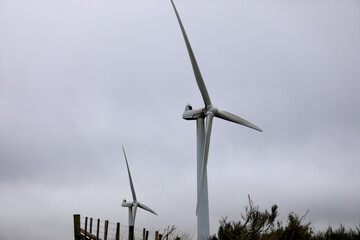 wind turbine in the sky