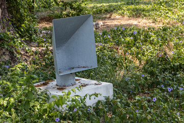 Warning siren from an underground building