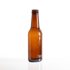 Beer bottle isolated on white background