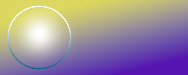 Circle gradient on the square banner