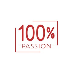 100 percent passion message