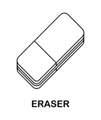 Coloring page with Eraser for kids