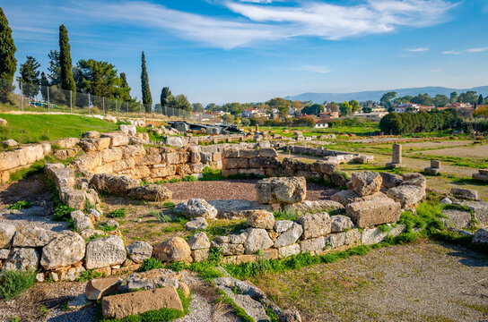 The ancient theatre in Archaeological site of Eretria