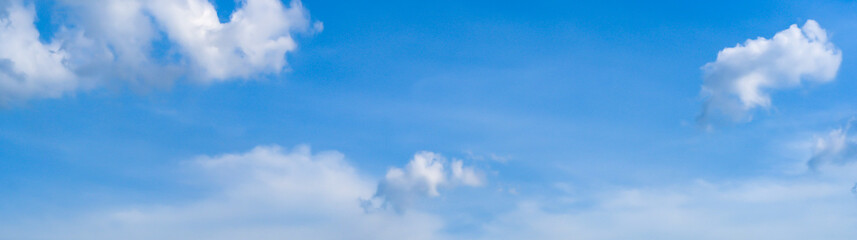 Naklejka na ściany i meble blue sky clear sky background, panorama.