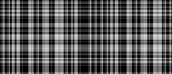 Black white plaid pattern in modern style and high quality knitted fabric