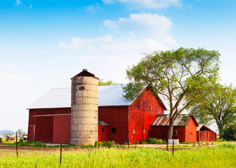 American Countryside in Summer Time