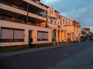 Street of an old European city.