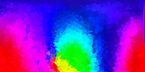 Dark multicolor vector abstract triangle texture.