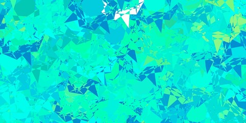 Light Green vector pattern with polygonal shapes.