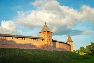 Kremlin wall in Veliky Novgorod