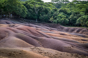 The most famous tourist place of Mauritius - earth of seven colors