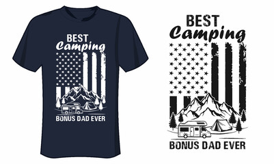 Best Camping Bonus Dad Ever Design