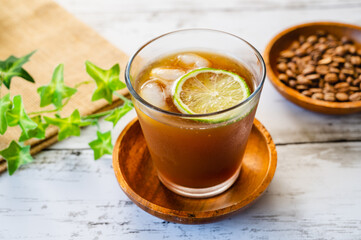 ソーダー割のアイスコーヒー