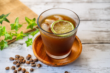 ソーダー割のアイスコーヒー