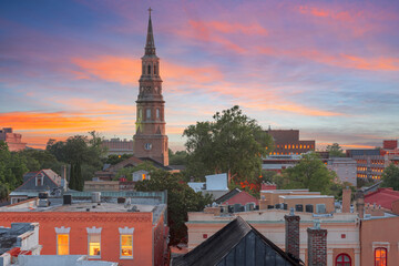 Fototapeta premium Charleston, South Carolina, USA Townscape